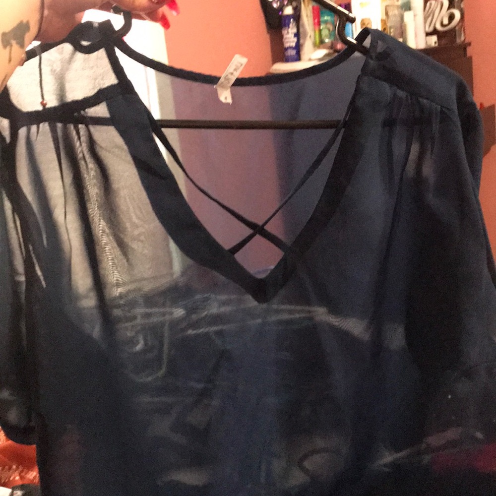 Navy blue dress shirt